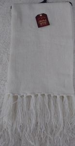 NWT Winter White Chenille Scarf